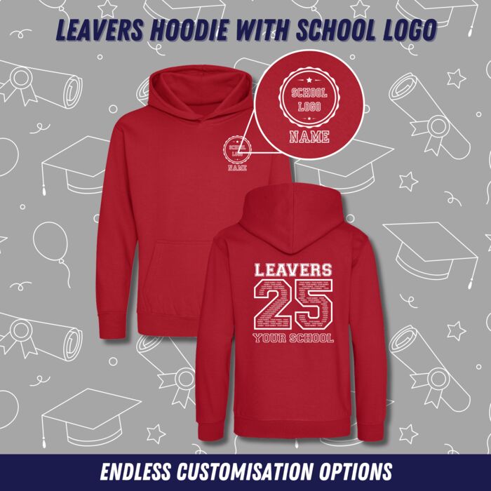 Leavers Hoodie  with School Logo Thumbnail