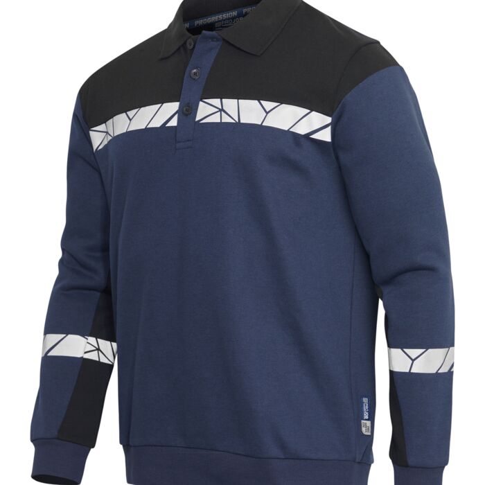Progression 7100 Long Sleeve Polo Sweatshirt Thumbnail