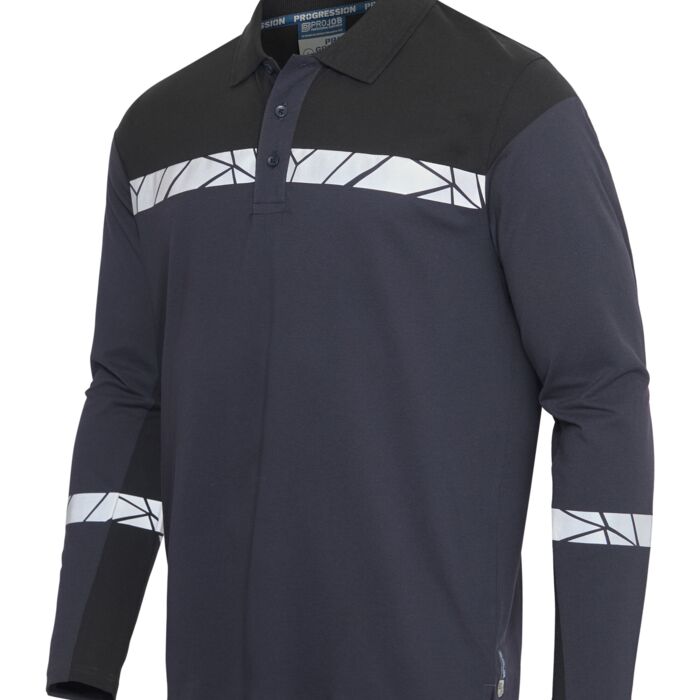 Progression 7004 Long Sleeve Pique Polo Thumbnail