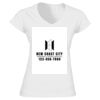 Softstyle™ women's v-neck t-shirt Thumbnail