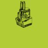 Printers midi jute tote Thumbnail