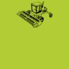Printers midi jute tote Thumbnail
