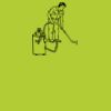 Printers midi jute tote Thumbnail