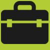 Printers midi jute tote Thumbnail