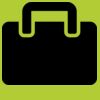 Printers midi jute tote Thumbnail