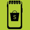 Printers midi jute tote Thumbnail