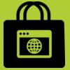 Printers midi jute tote Thumbnail