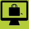 Printers midi jute tote Thumbnail