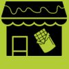 Printers midi jute tote Thumbnail