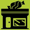 Printers midi jute tote Thumbnail