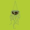 Printers midi jute tote Thumbnail