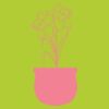 Printers midi jute tote Thumbnail